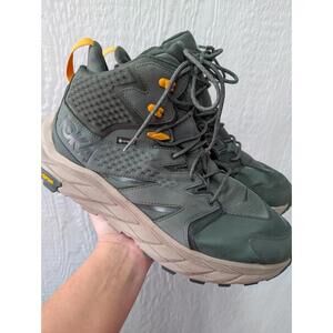 Hoka One One Anacapa Mid Gore-Tex GTX Green Hiking Boots 1122018TRYL Men's 12.5